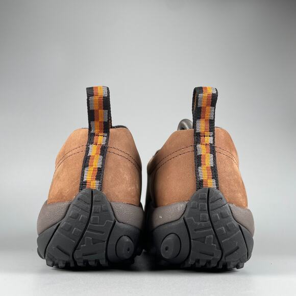 Merrell Jungle Moc Men's 9.5 Brown Nubuck Slip On Loafer Casual Shoes Waterproof - Picture 3 of 9